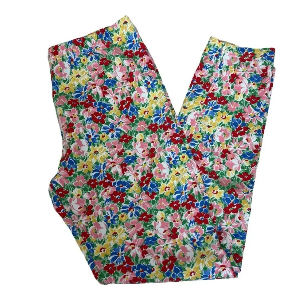 Polo Ralph Lauren Floral Leggings Size L 12-14 - Picture 2 of 8